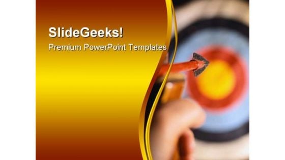 Steady Aim Success PowerPoint Themes And PowerPoint Slides 0611