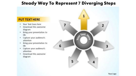 Steady Way To Represent 7 Diverging Step Relative Circular Arrow Chart PowerPoint Templates Steady Way To Represent 7 Diverging Step Relative Circular Arrow Chart PowerPoint Templates
