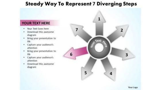 Steady Way To Represent 7 Diverging Steps Ppt Circular Flow Chart PowerPoint Slides Steady Way To Represent 7 Diverging Steps Ppt Circular Flow Chart PowerPoint Slides