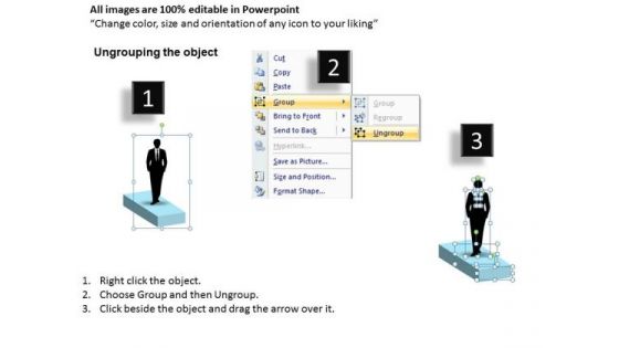 Step 1 Business Ladder PowerPoint Templates
