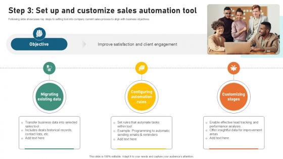 Step 3 Set Up And Customize Sales Sample Pitch Deck For Video Ppt Powerpoint