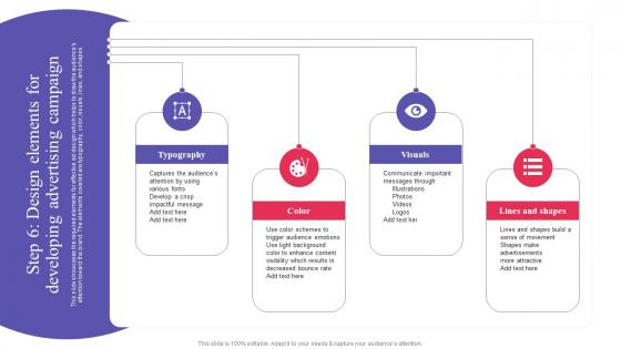 Step 6 Design Elements For Developing Advertising Digital Promotional Campaign Topics Pdf