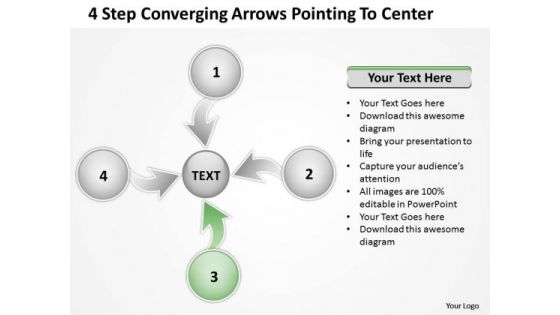 Step Converging Arrows Poiting To Center Ppt Relative Circular Process PowerPoint Templates