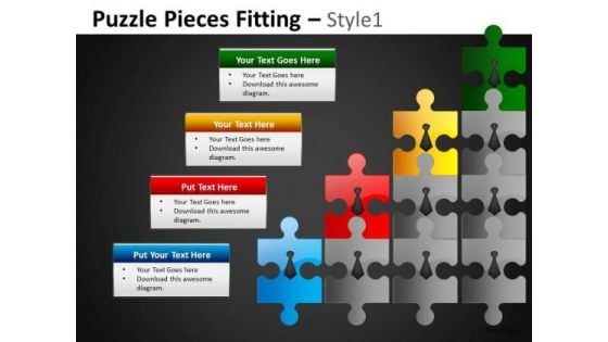 Step Diagram With Puzzles PowerPoint Slides And Jigsaws Editable Ppt