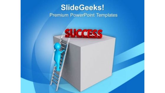 Stepping On The Rungs Of Opportunity Success PowerPoint Templates Ppt Backgrounds For Slides 0813