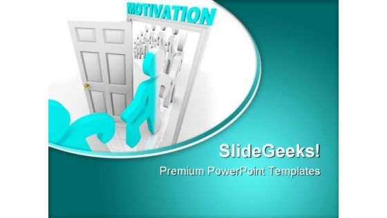 Stepping Through Motivation Business PowerPoint Themes And PowerPoint Slides 0811