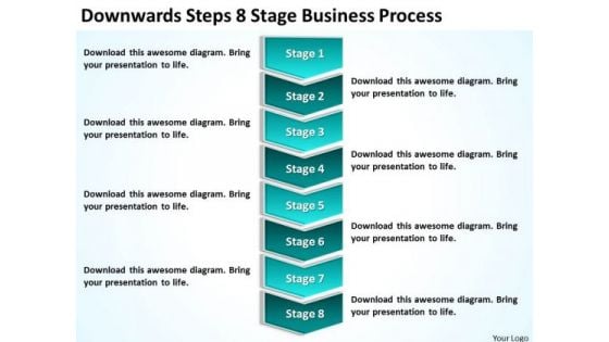 Steps 8 Stage Business Process Plan Executive PowerPoint Templates