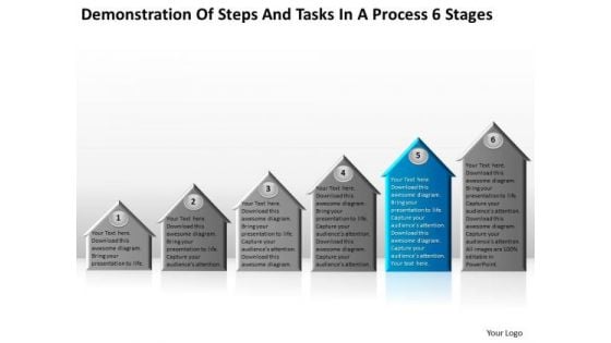 Steps And Tasks In Process 6 Stages Business Plan Models PowerPoint Slides