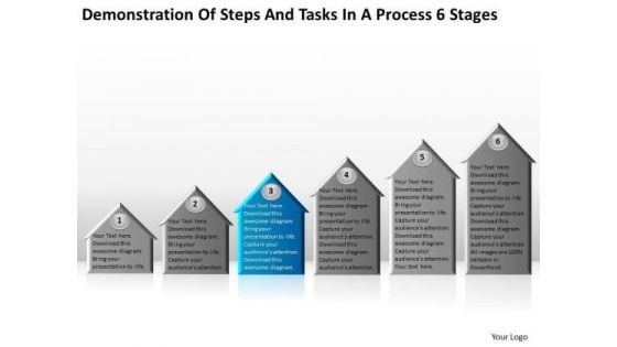 Steps And Tasks In Process 6 Stages Making Business Plan Template PowerPoint Templates