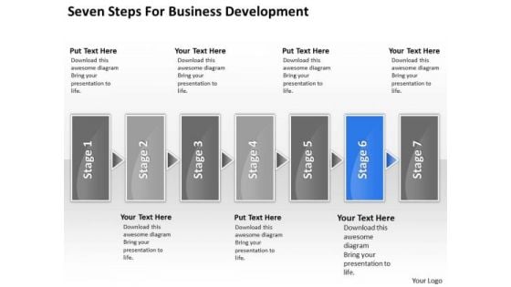 Steps For Business PowerPoint Theme Development Ppt 6 Plan Spa Slides