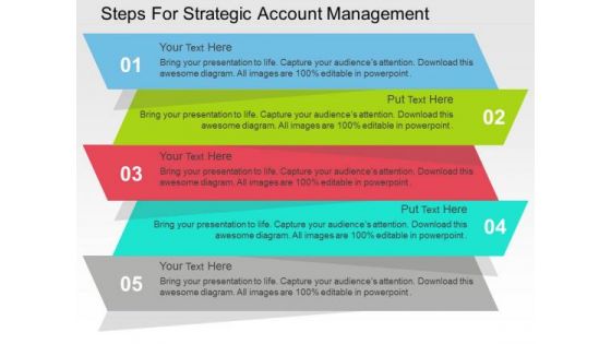 Steps For Strategic Account Management PowerPoint Templates