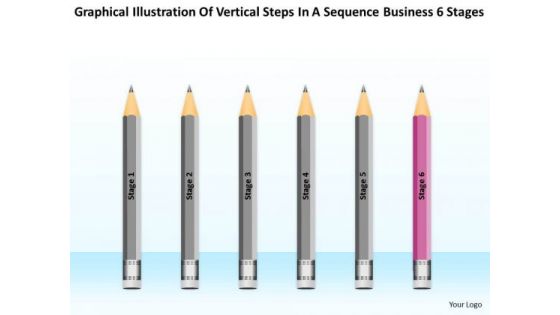 Steps In A Sequence Business 6 Stages Ppt Sample Plan Format PowerPoint Templates