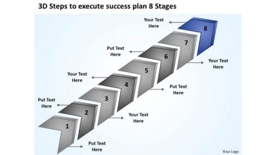 Steps To Execute Success Plan 8 Stages Ppt Business For Restaurant PowerPoint Templates