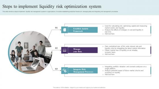 Steps To Implement Liquidity Risk Optimization System Portrait Pdf