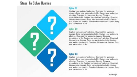 Steps To Solve Queries Presentation Template