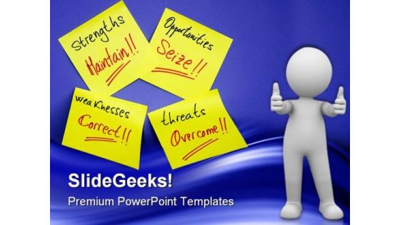 Sticky Notes Business PowerPoint Themes And PowerPoint Slides 0511