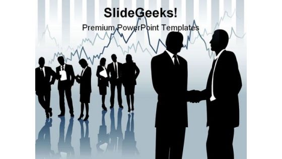 Stock Broker Business PowerPoint Background And Template 1210