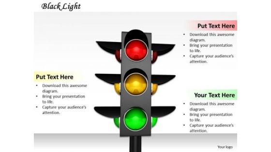 Stock Photo 3d Graphic Of Traffic Signals PowerPoint Slide