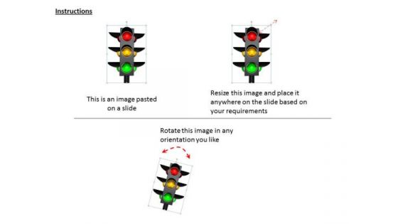 Stock Photo 3d Graphic Of Traffic Signals PowerPoint Slide