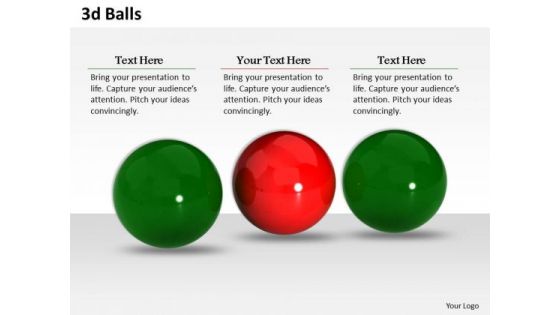 Stock Photo 3d Green And Red Balls PowerPoint Slide Stock Photo 3d Green And Red Balls PowerPoint Slide
