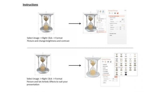 Stock Photo 3d Hour Glass For Time Management Image Graphics For PowerPoint Slide
