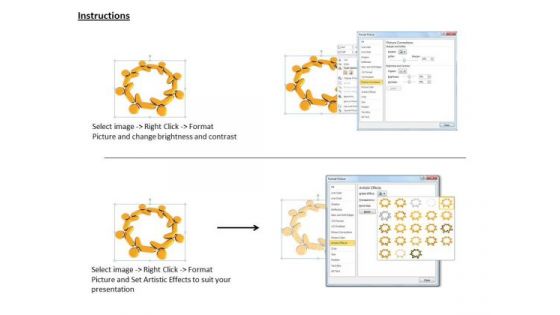 Stock Photo 3d Human Icons For Social Network PowerPoint Slide