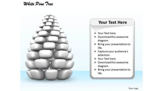 Stock Photo 3d Image Of Grey Pine Tree PowerPoint Slide