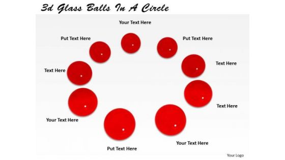 Stock Photo 3d Red Glass Balls In A Circle PowerPoint Slide Stock Photo 3d Red Glass Balls In A Circle PowerPoint Slide