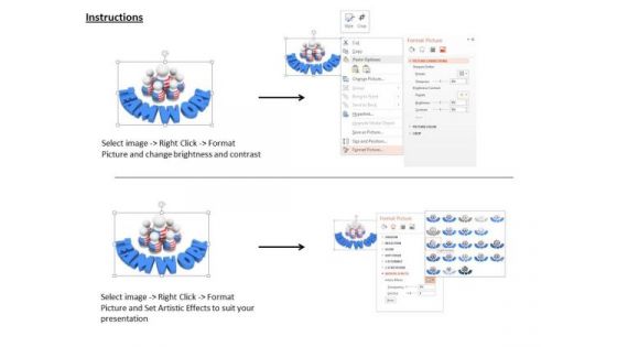 Stock Photo American Teamwork Human Icons PowerPoint Slide