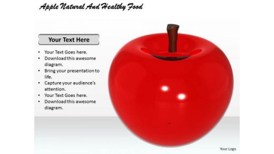 Stock Photo Apple Natural And Healthy Food PowerPoint Template