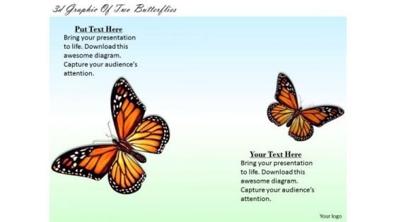 Stock Photo Basic Marketing Concepts 3d Graphic Of Two Butterflies Business Images And Graphics