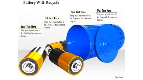 Stock Photo Battery For Recycle Conceptual Image PowerPoint Slide