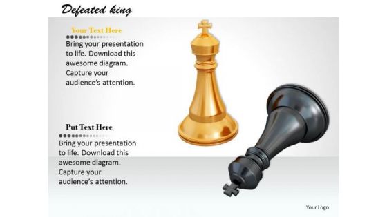 Stock Photo Black And White Chess Kings PowerPoint Slide