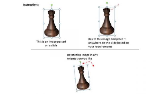 Stock Photo Black Chess Pawn King PowerPoint Slide