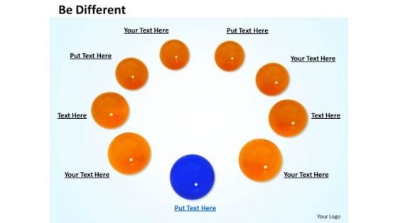 Stock Photo Blue And Orange Balls For Team And Leadership PowerPoint Slide Stock Photo Blue And Orange Balls For Team And Leadership PowerPoint Slide