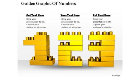 Stock Photo Business And Strategy Golden Graphic Of Numbers Icons Images