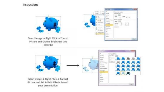Stock Photo Business Concepts Piggy Bank Puzzle Illustration Icons Images