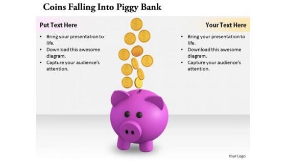Stock Photo Business Development Strategy Coins Falling Into Piggy Bank Images Photos