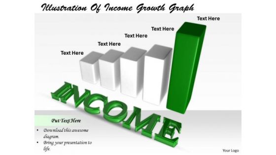 Stock Photo Business Development Strategy Illustration Of Income Growth Graph Clipart Images