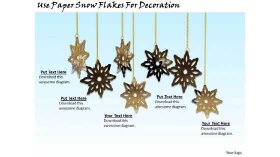 Stock Photo Business Development Strategy Template Use Paper Snow Flakes For Decoration Pictures