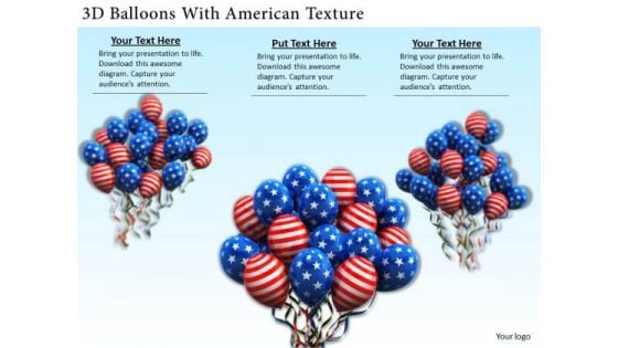 Stock Photo Business Expansion Strategy 3d Balloons With American Texture Pictures