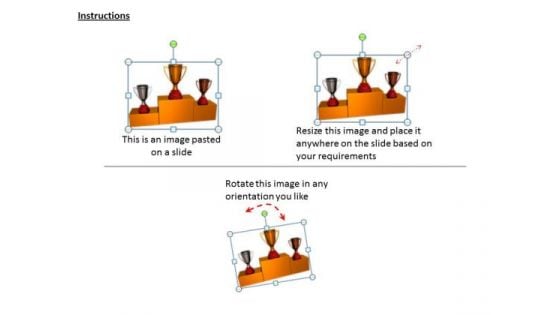 Stock Photo Business Expansion Strategy Trophies Winner Podium Icons