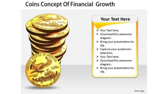 Stock Photo Business Growth Strategy Coins Concept Of Financial Pictures Images