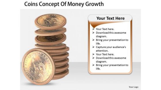 Stock Photo Business Growth Strategy Coins Concept Of Money Pictures Images