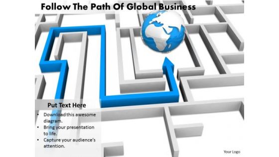 Stock Photo Business Integration Strategy Follow The Path Of Global Images