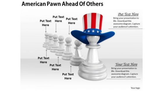 Stock Photo Business Intelligence Strategy American Pawn Ahead Of Others Clipart Images