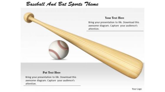 Stock Photo Business Management Strategy Baseball And Bat Sports Theme Stock Images