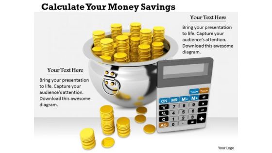 Stock Photo Business Management Strategy Calculate Your Money Savings Image