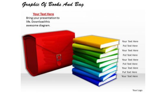 Stock Photo Business Management Strategy Graphic Of Books And Bag Clipart