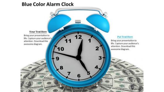 Stock Photo Business Marketing Strategy Blue Color Alarm Clock Stock Photo Clipart Images